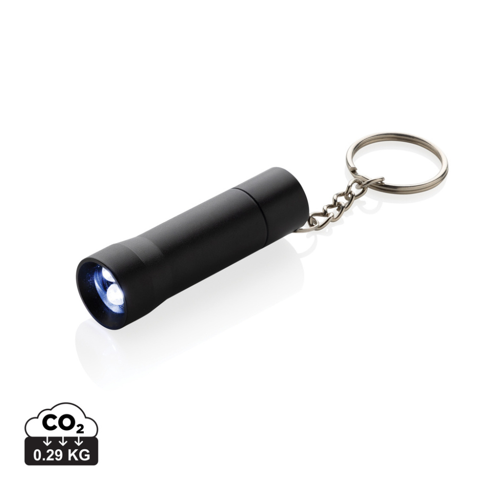 Logotrade promotional merchandise photo of: Flash RCS recycled aluminium keychain torch