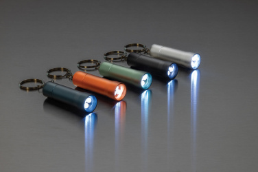 Logotrade promotional merchandise picture of: Flash RCS recycled aluminium keychain torch