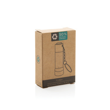 Logotrade promotional merchandise picture of: Flash RCS recycled aluminium keychain torch