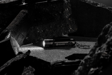 Logo trade promotional giveaways image of: Gear X rechargeable ultra bright keychain torch