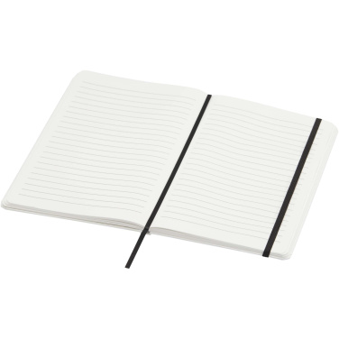 Logo trade promotional merchandise image of: Holm A5 stone paper hard cover notebook with lined pages