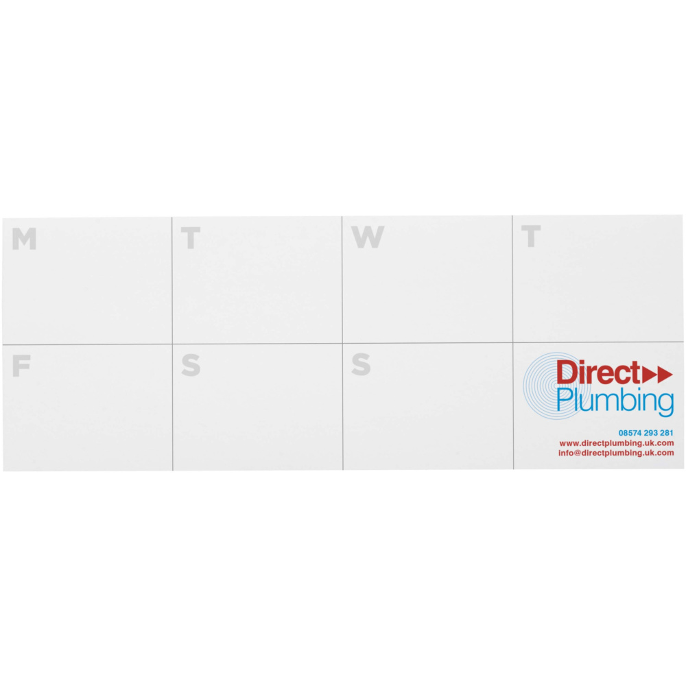 Logotrade promotional merchandise image of: Sticky-Mate® recycled sticky notes with printed planner
