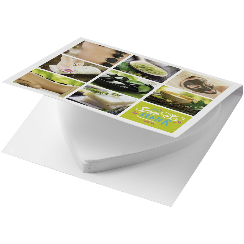 Logo trade corporate gifts image of: Sticky-Mate® soft cover heart-shaped sticky notes