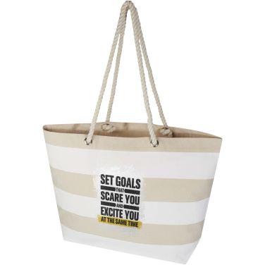 Logo trade promotional product photo of: Florida 270 g/m² GRS recycled beach tote bag 18L