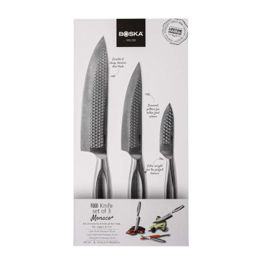 Logo trade advertising products picture of: BOSKA Kitchen Knives Monaco+, set of 3