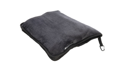 Logo trade corporate gifts picture of: Blanket and pillow 2 in 1 AMIATA Schwarzwolf