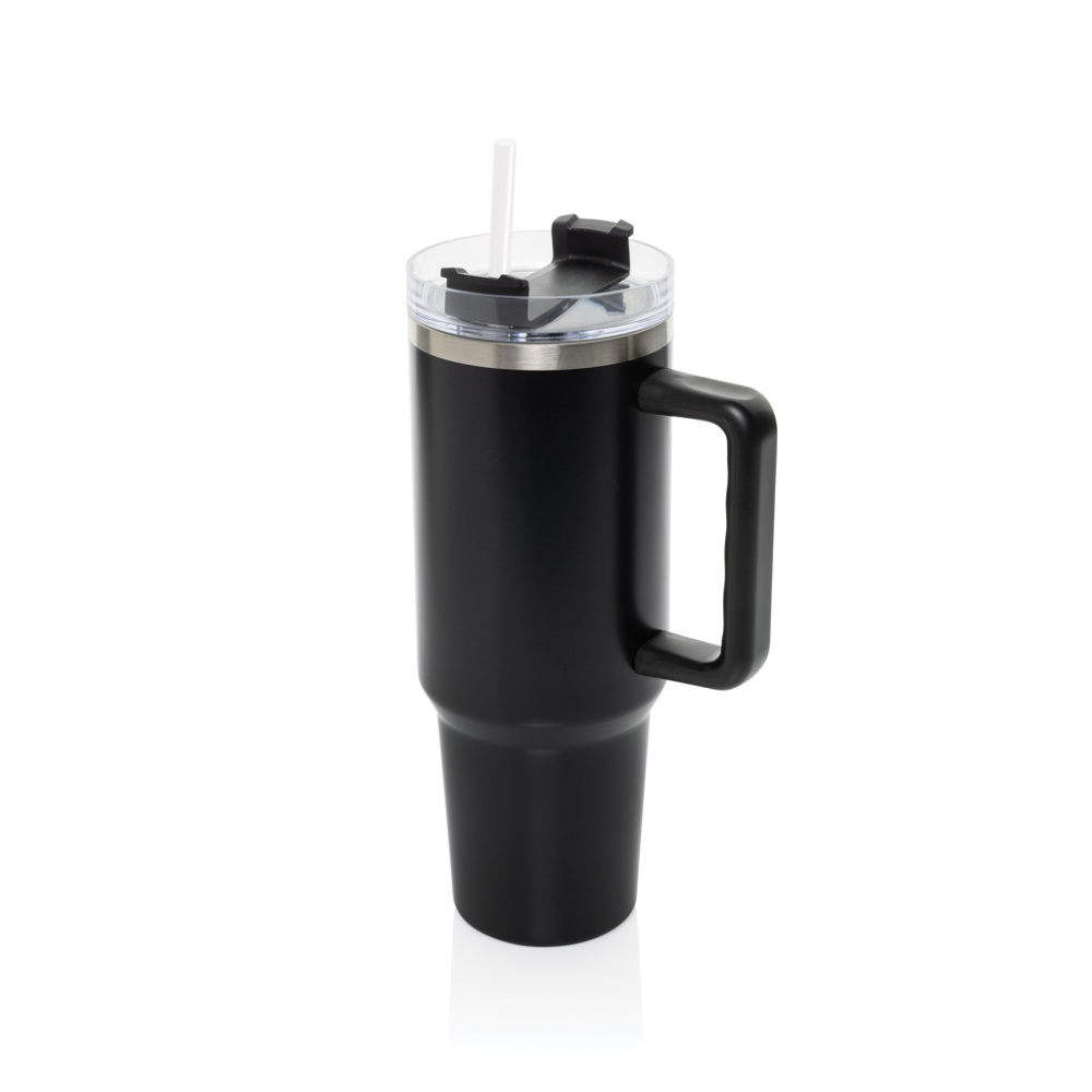 Logo trade promotional gifts picture of: Stadley RCS recycled steel tumbler 1200ML