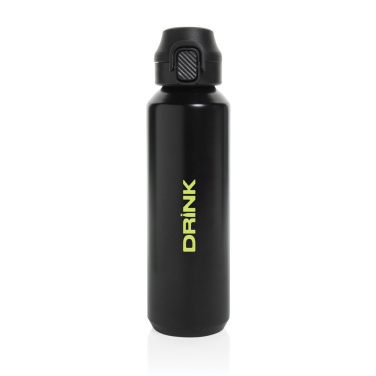Logotrade corporate gift image of: Via RCS Re-steel lockable sport bottle 600ML