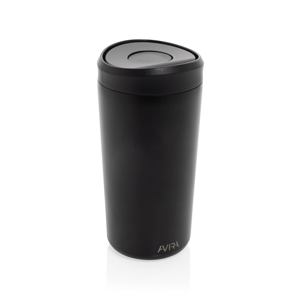Logo trade promotional giveaways picture of: Avira Alix RCS re-steel click tumbler 400ML
