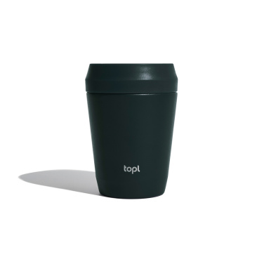 Logotrade promotional giveaway picture of: Topl Recycled Steel To Go Tumbler Patented 360 Lid 235ml