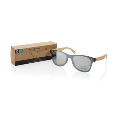 Logotrade promotional giveaway picture of: Prism RCS recycled plastic sunglasses with bamboo frame
