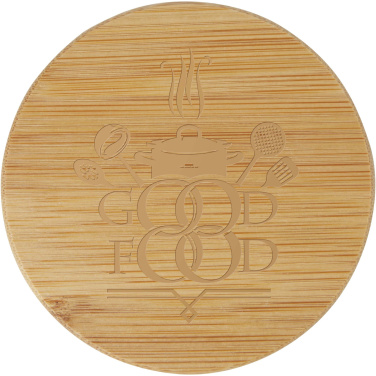 Logo trade business gifts image of: Zen tea pot with strainer and bamboo lid