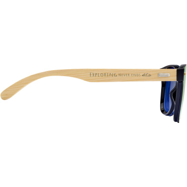 Logo trade promotional merchandise image of: Tan sunglasses with bamboo temples