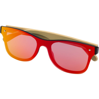 Logotrade promotional merchandise image of: Tan sunglasses with bamboo temples