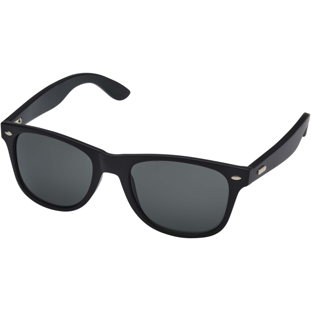 Logo trade corporate gift photo of: Arlo bamboo sunglasses with black coating