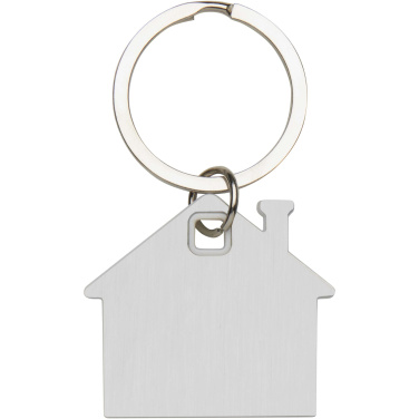Logo trade promotional gifts image of: Nook house-shaped keychain