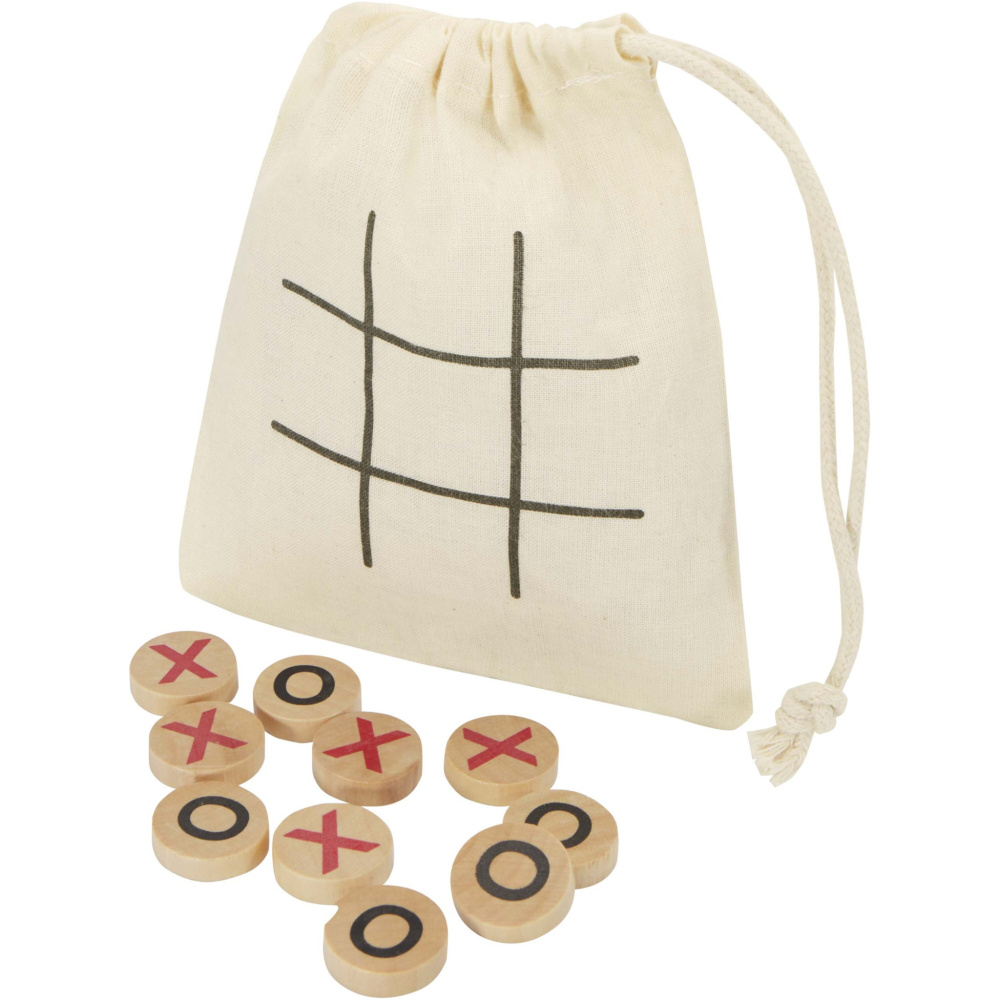Logo trade business gift photo of: Whorl wooden tic, tac, toe game