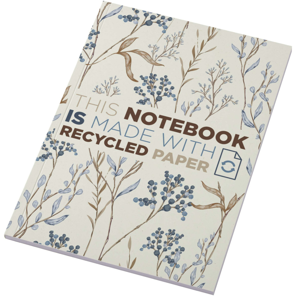 Logotrade promotional giveaway picture of: Novella Austen A5 recycled soft cover notebook - 50 sheets