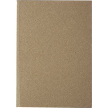 Logo trade promotional items image of: Novella Austen A5 recycled soft cover kraft notebook - 100 sheets