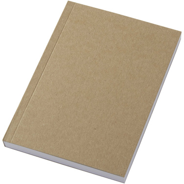 Logo trade promotional product photo of: Novella Austen A6 recycled soft cover kraft notebook - 100 sheets