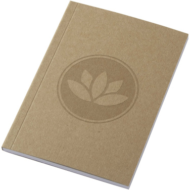 Logotrade advertising product picture of: Novella Austen A6 recycled soft cover kraft notebook - 50 sheets