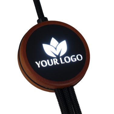 Logotrade promotional gift picture of: Cable 3in1 with illuminated logo - LH-ZM04