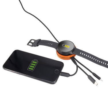 Logo trade promotional merchandise photo of: Big cable 4in1 with illuminated logo - i5w