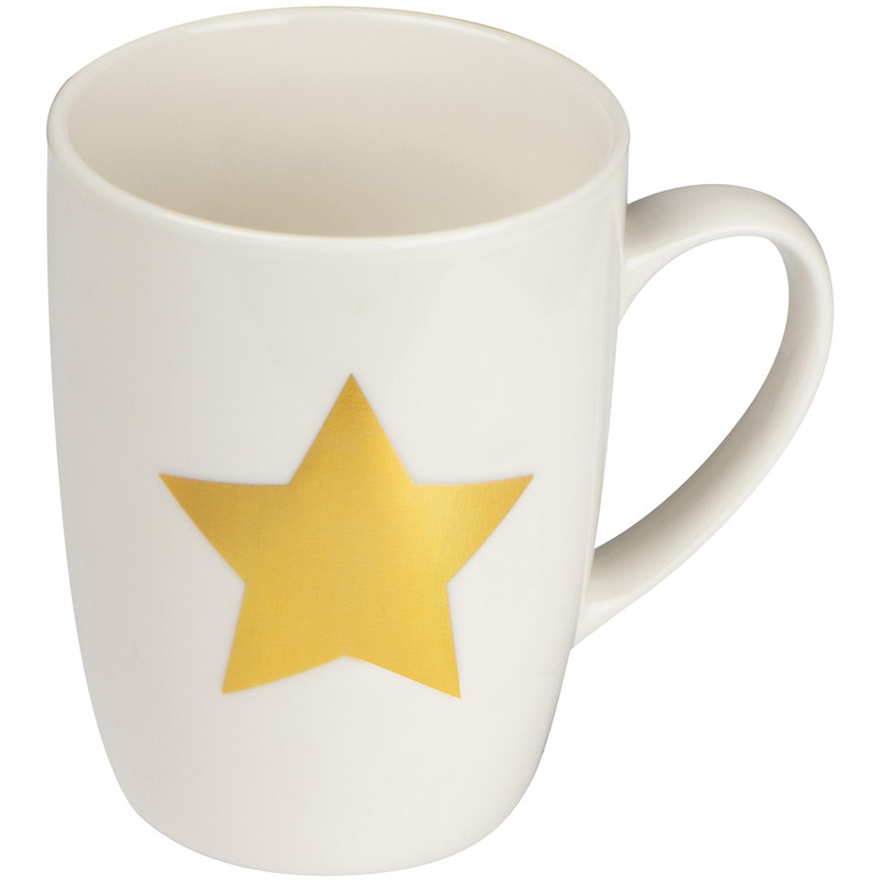 Logo trade business gift photo of: Mug with star print 300 ml