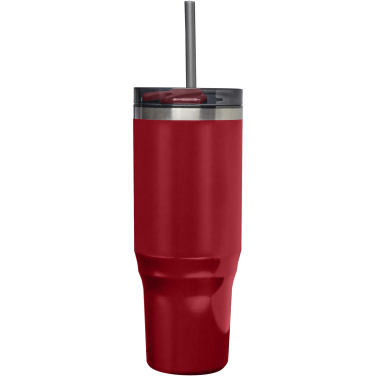 Logo trade promotional items image of: Melbourne 1200 ml RCS certified insulated tumbler with straw