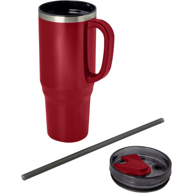 Logotrade corporate gift picture of: Melbourne 1200 ml RCS certified insulated tumbler with straw
