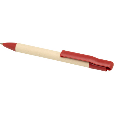 Logotrade promotional product picture of: Liliana sugarcane paper ballpoint pen (blue ink)