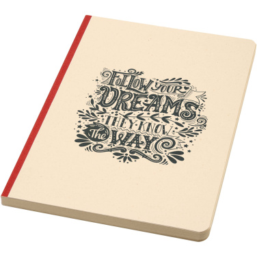 Logo trade promotional gifts image of: Liliana A5 sugarcane and RPET soft cover notebook
