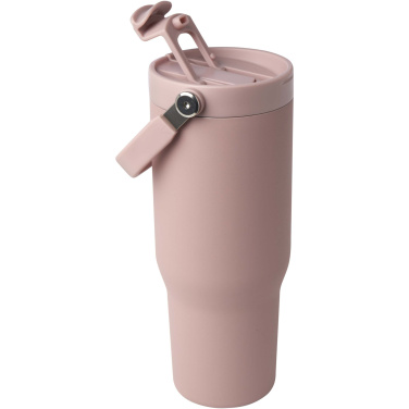 Logotrade corporate gift image of: Bronx 900 ml RCS recycled stainless steel copper vacuum insulated tumbler with dual function lid