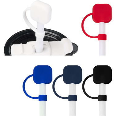 Logo trade promotional items image of: Sip silicone straw cover