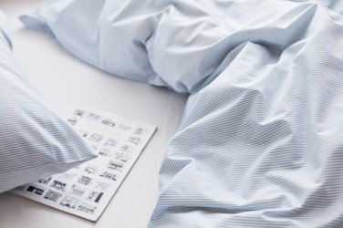 Logo trade advertising products image of: VINGA Montgomery premium cotton bed linen, 4 pcs set