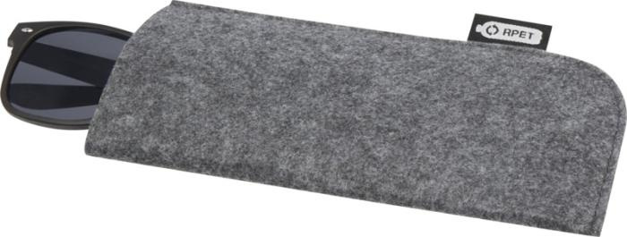 Logo trade promotional item photo of: Felta GRS recycled pouch for glasses