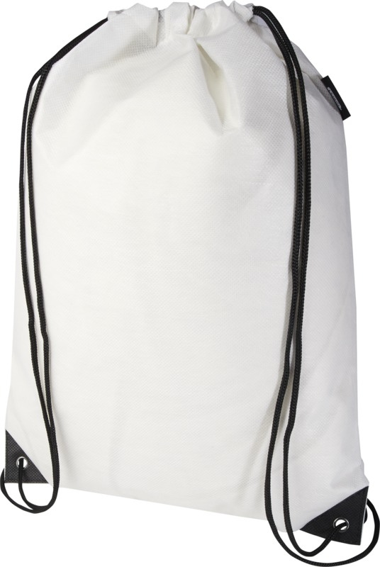 Logo trade promotional items picture of: Evergreen GRS recycled non-woven drawstring bag 5L