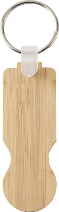 Logotrade business gifts photo of: Ronan bamboo trolley keychain
