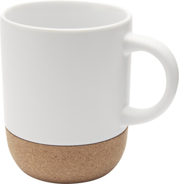 Logotrade business gift image of: Billie 300 ml ceramic mug with cork details and matt finish