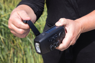 Logo trade corporate gifts picture of: RescueWave RCS recycled plastic emergency radio