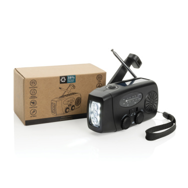 Logo trade corporate gifts picture of: RescueWave RCS recycled plastic emergency radio