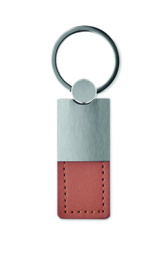 Logotrade promotional merchandise image of: PU and metal key ring Helsinki