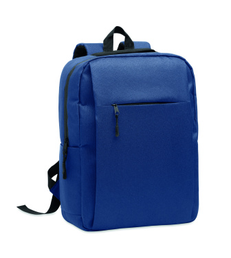 Logotrade promotional item image of: Slim 15 inch laptop backpack made of 600D RPET polyester with a 210D lining and customizable printing
