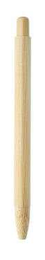 Logo trade advertising products image of: Bamboo automatic ball pen