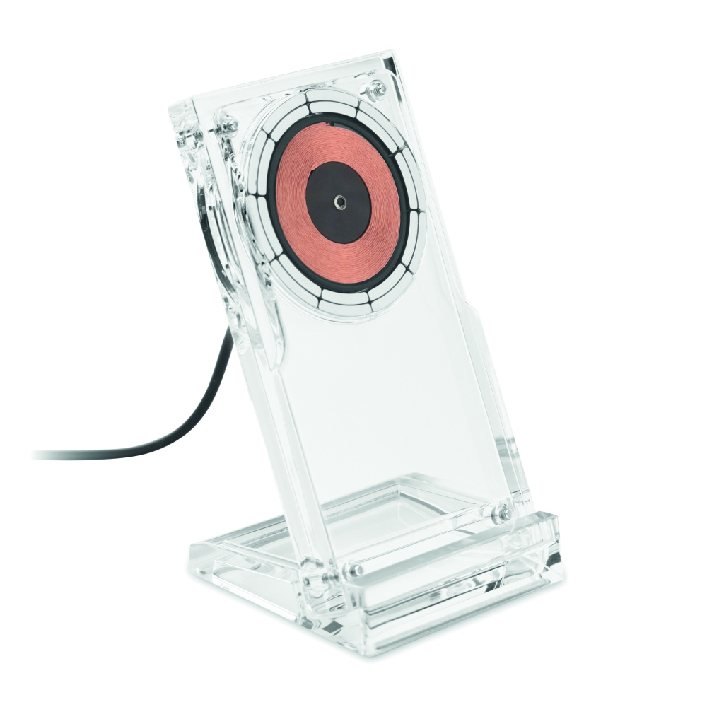 Logo trade promotional products image of: Acrylic wireless charger 15W