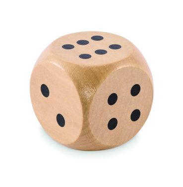 Logotrade business gift image of: Schima wooden dice 5cm dia