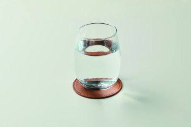 Logotrade promotional item image of: Round coaster in PU