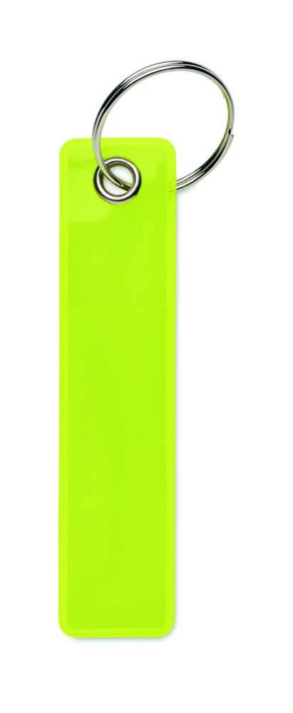 Logo trade promotional products image of: Reflective key ring in PVC