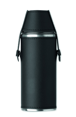 Logo trade promotional products picture of: Hip flask with shot cups