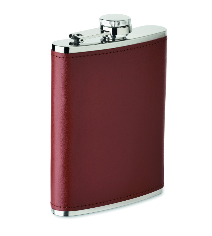 Logo trade promotional item photo of: Slim hip flask 200 ml
